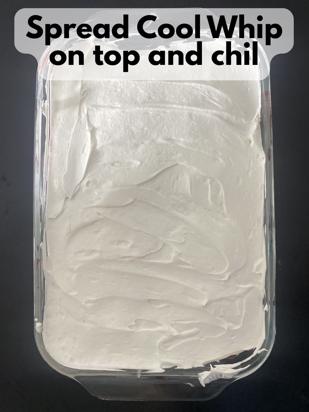 strawberry lasagna with cool whip on top