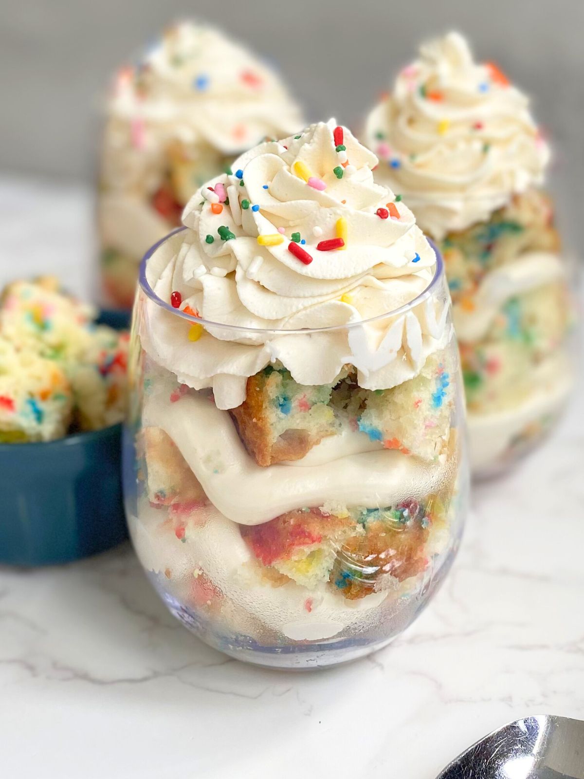 funfetti cheesecake parfaits