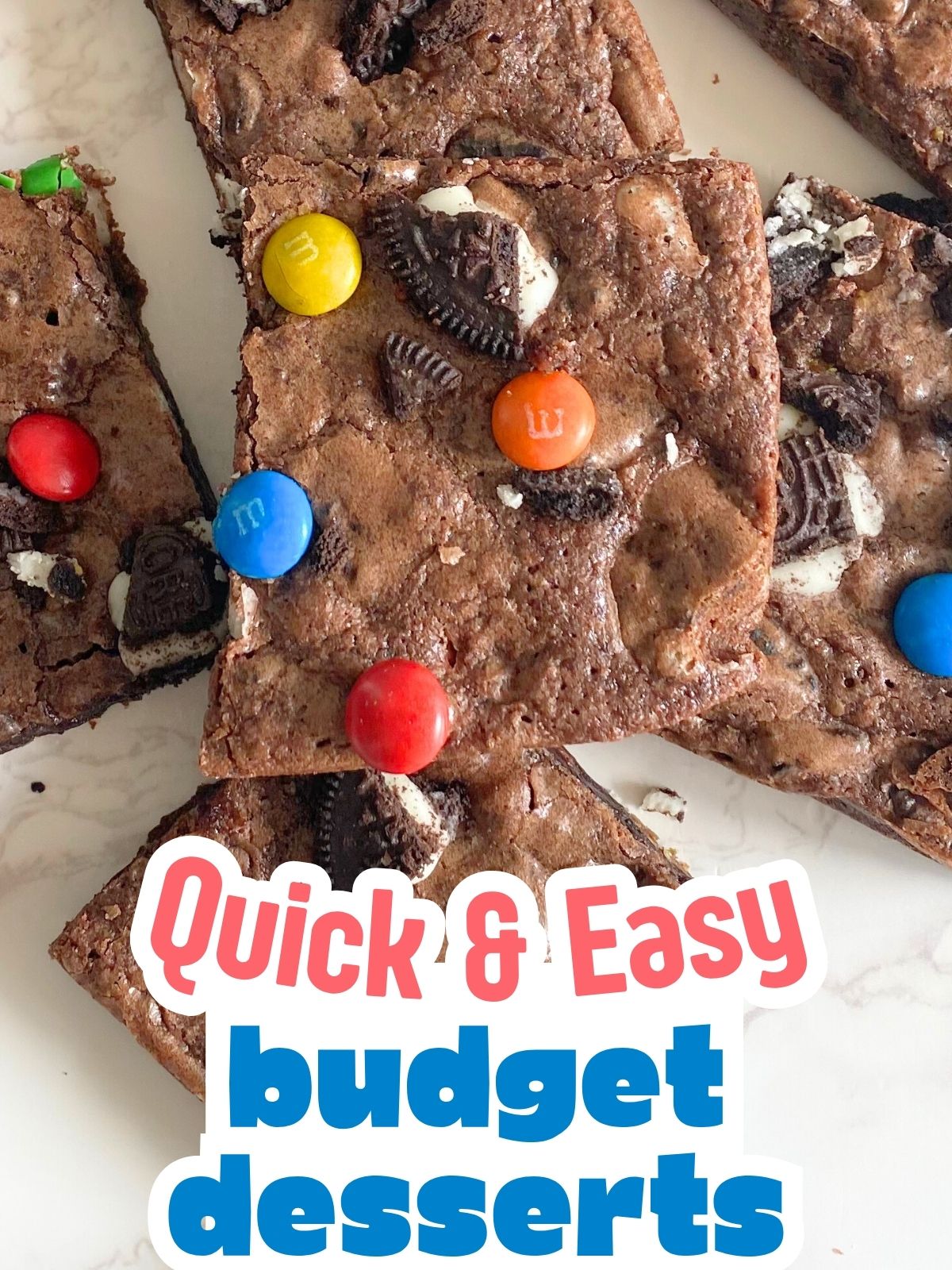 oreo M&M brownies