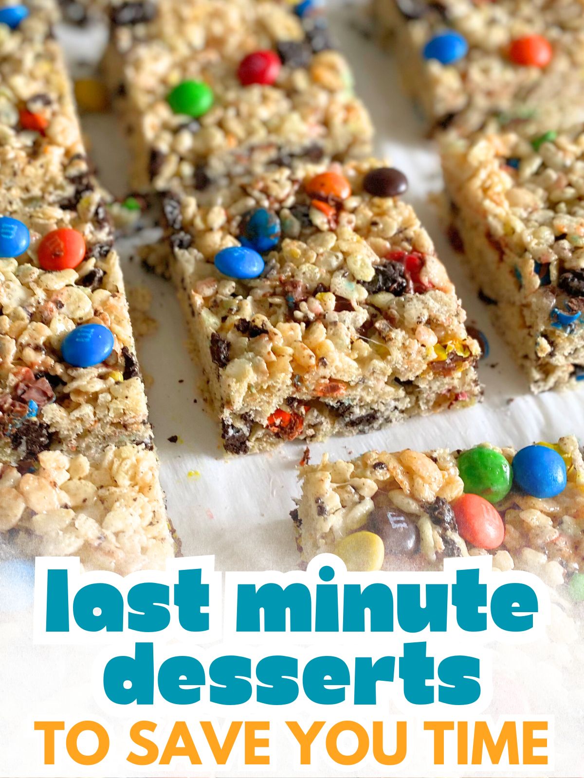 m&m oreo rice krispie treats