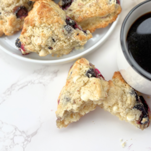 blueberry white chocolate scones