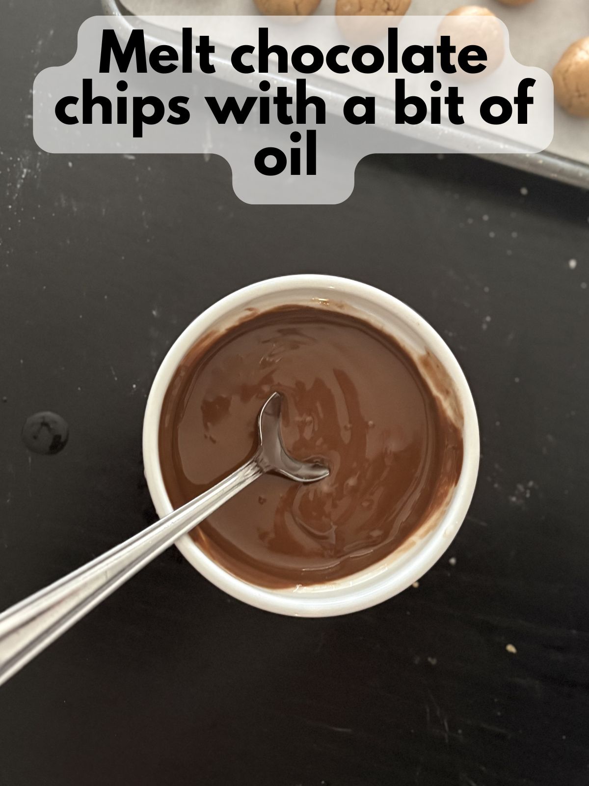 melted chocolate in a bowl