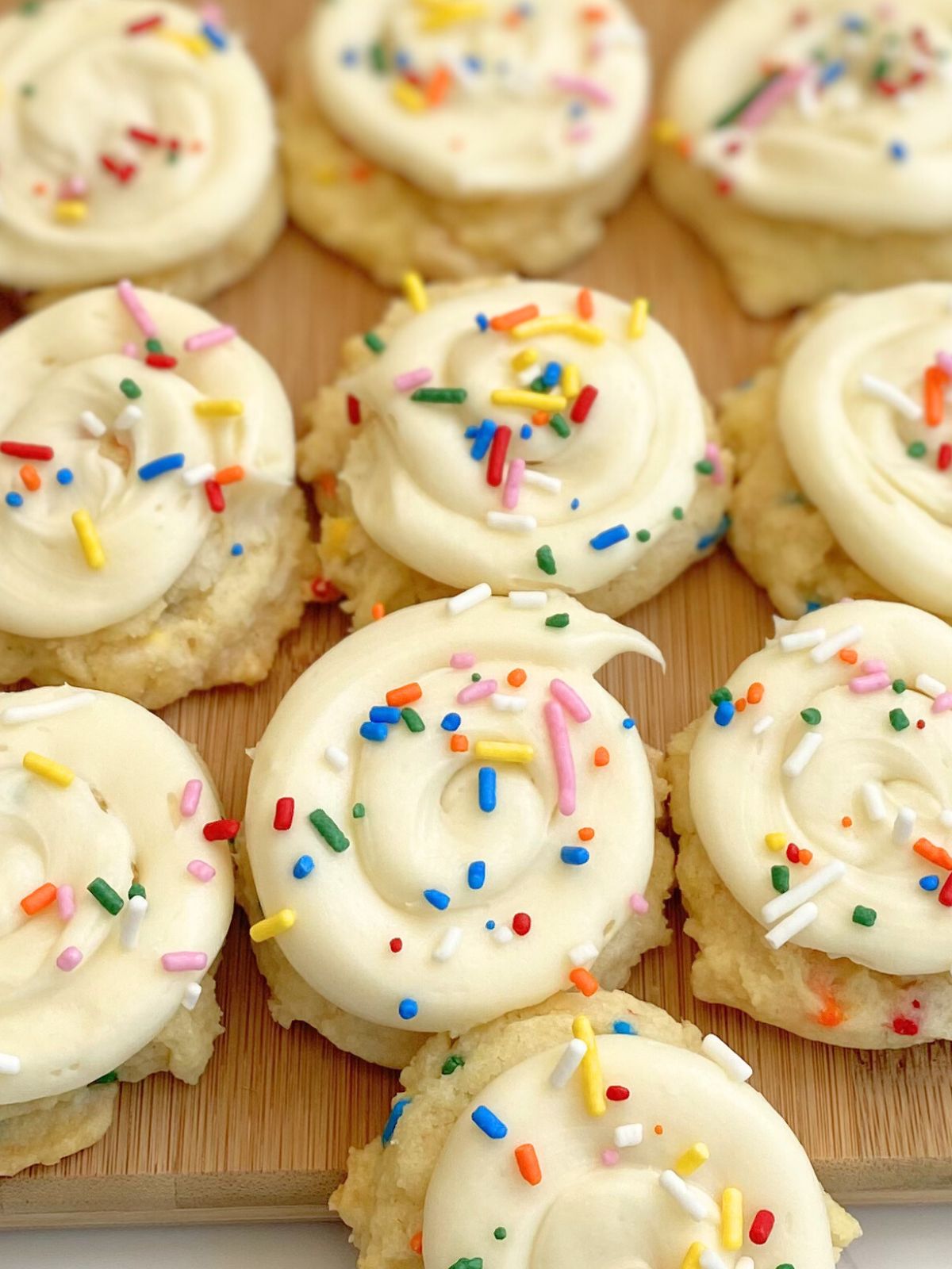 frosted funfetti cake mix cookies