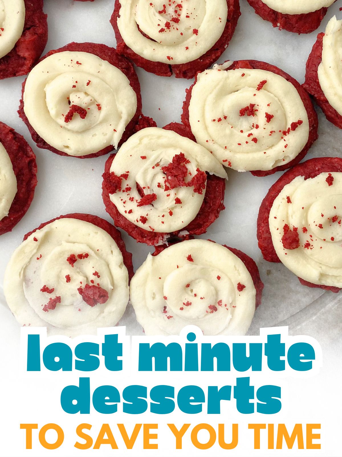 frosted red velvet cake mix cookies