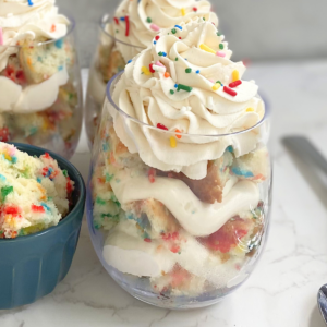 funfetti cheesecake parfaits