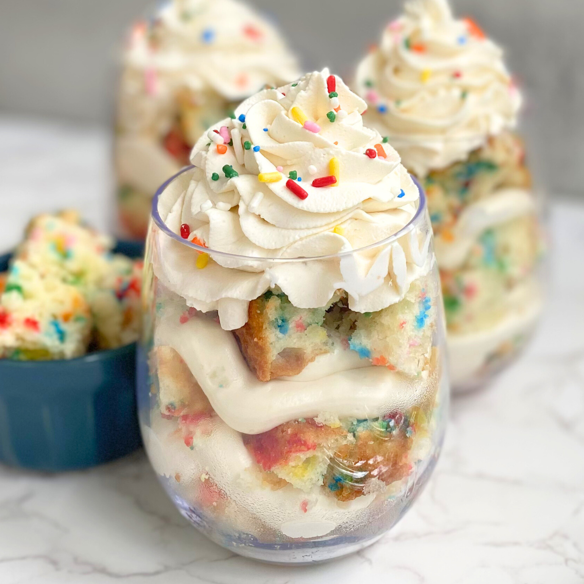 funfetti cheesecake parfaits