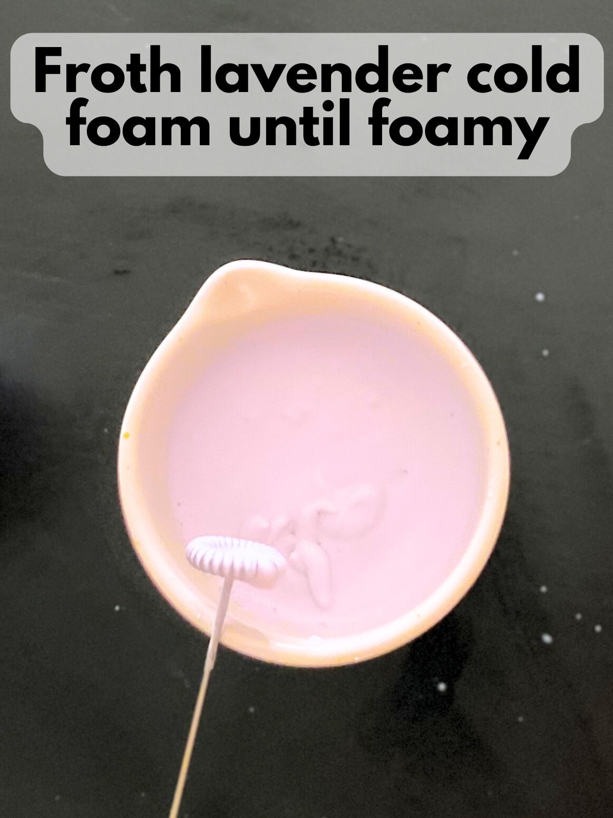 whipped lavender cold foam