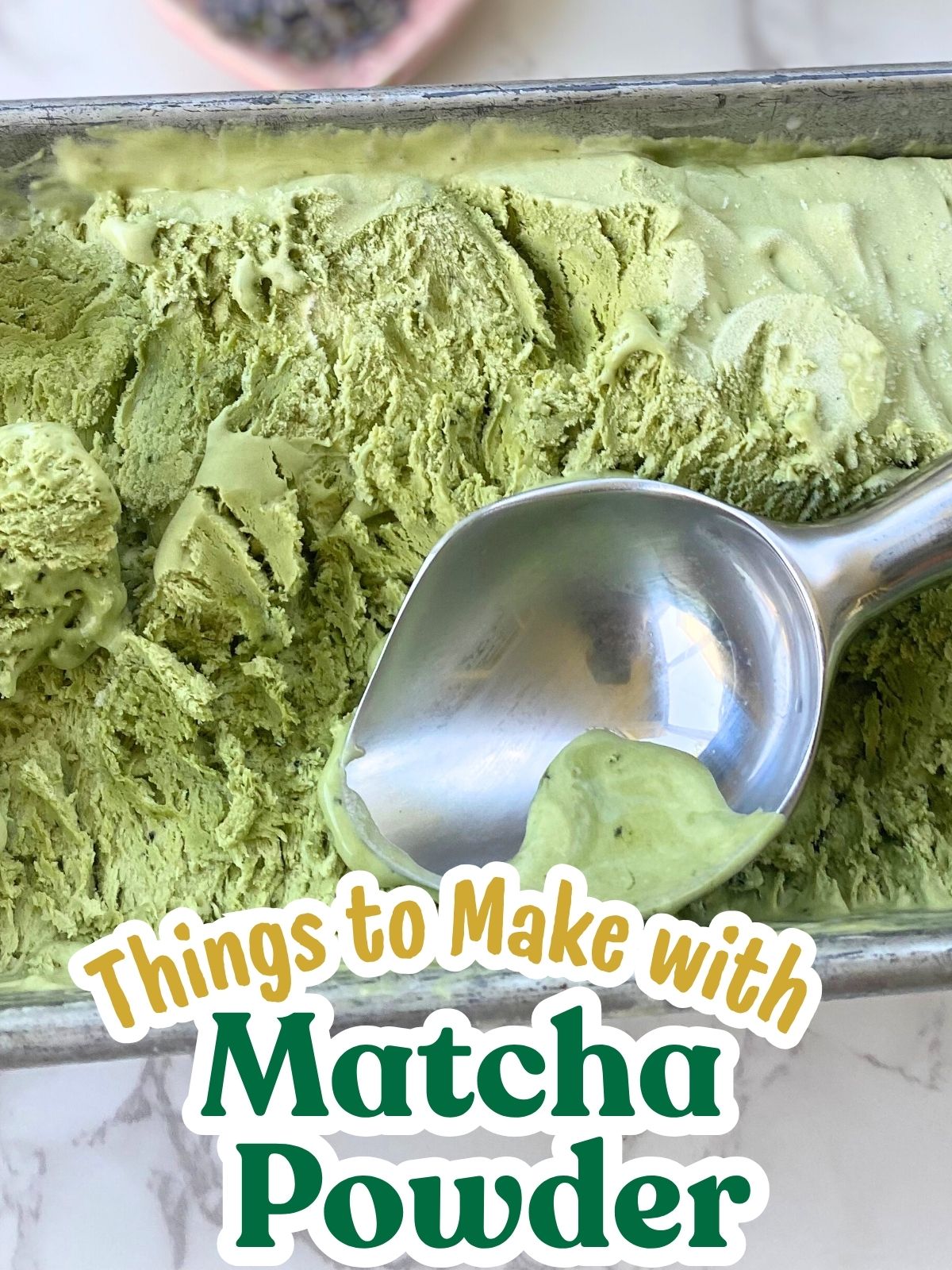 lavender matcha ice cream