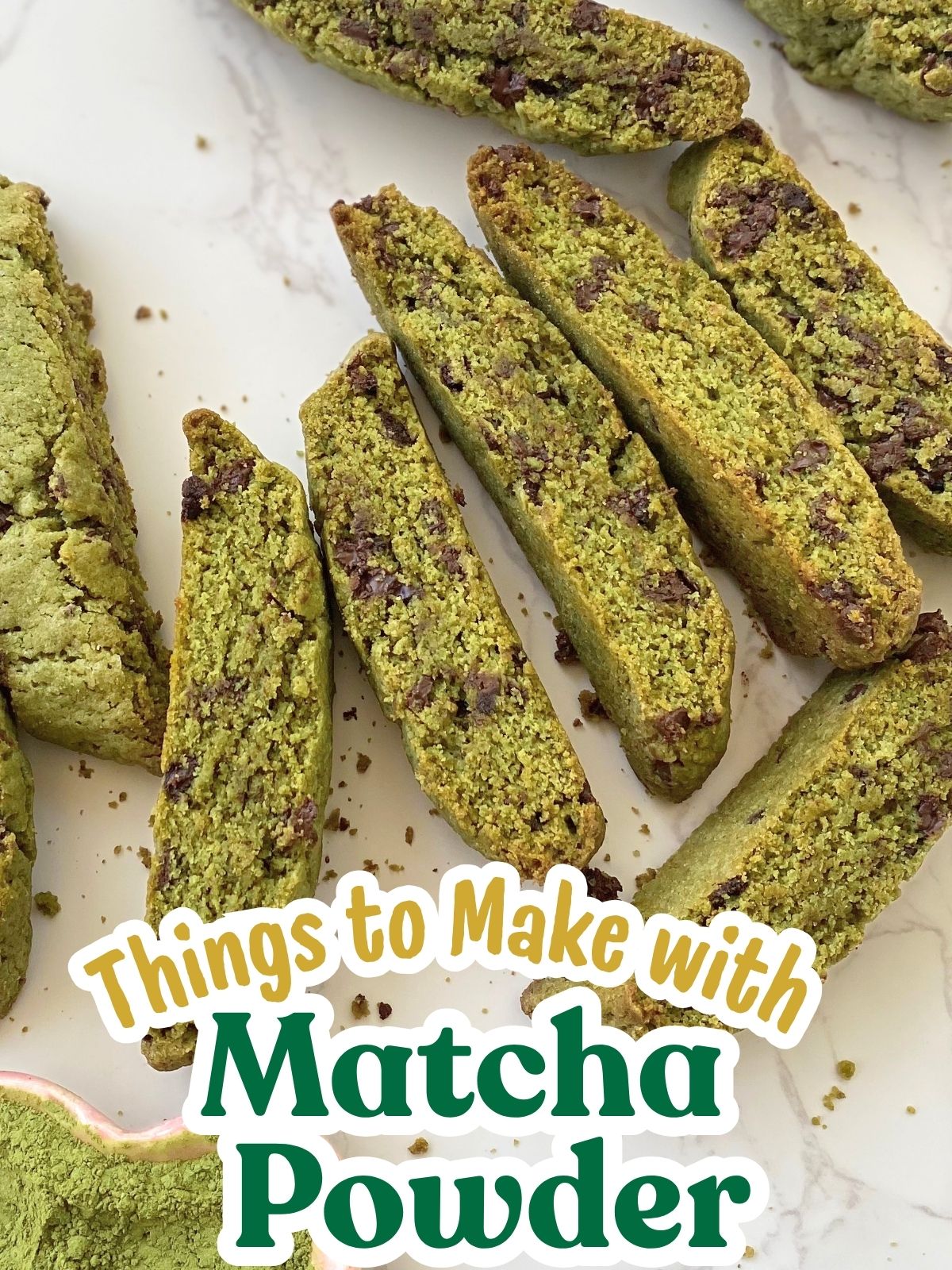 matcha biscotti