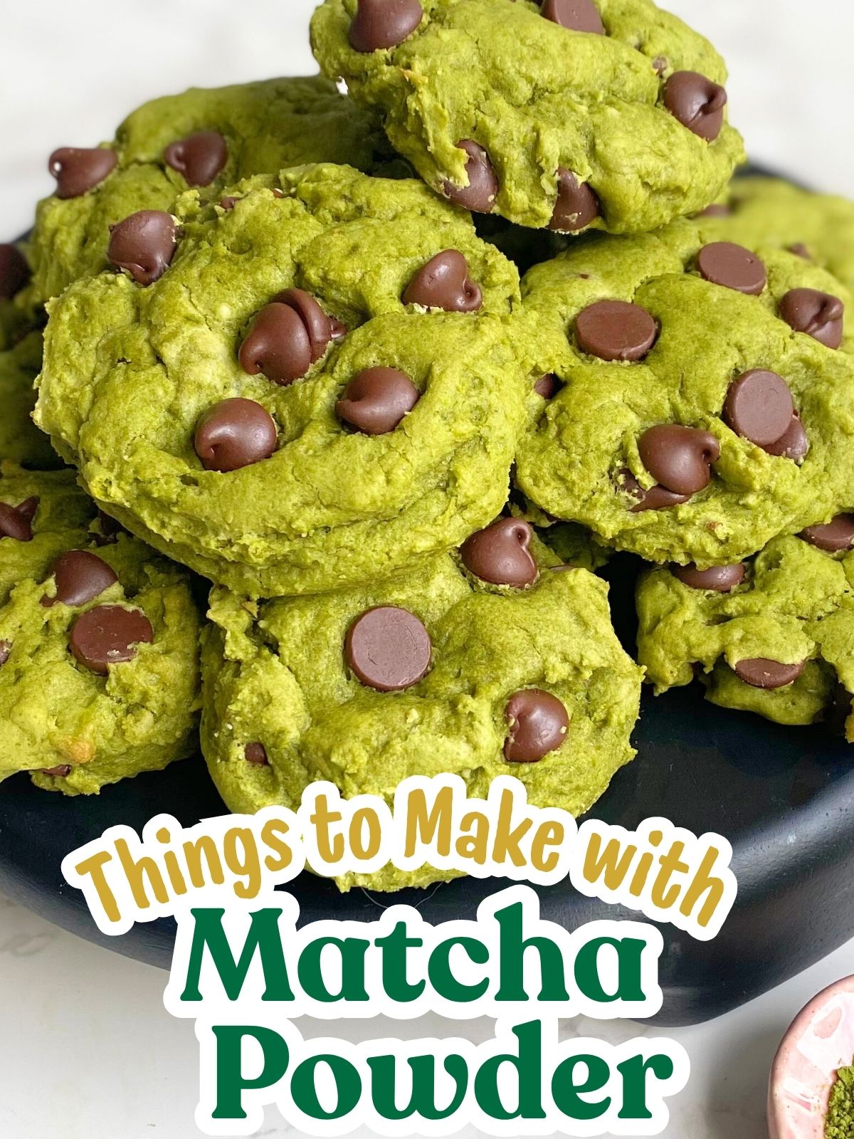 matcha cake mix cookies
