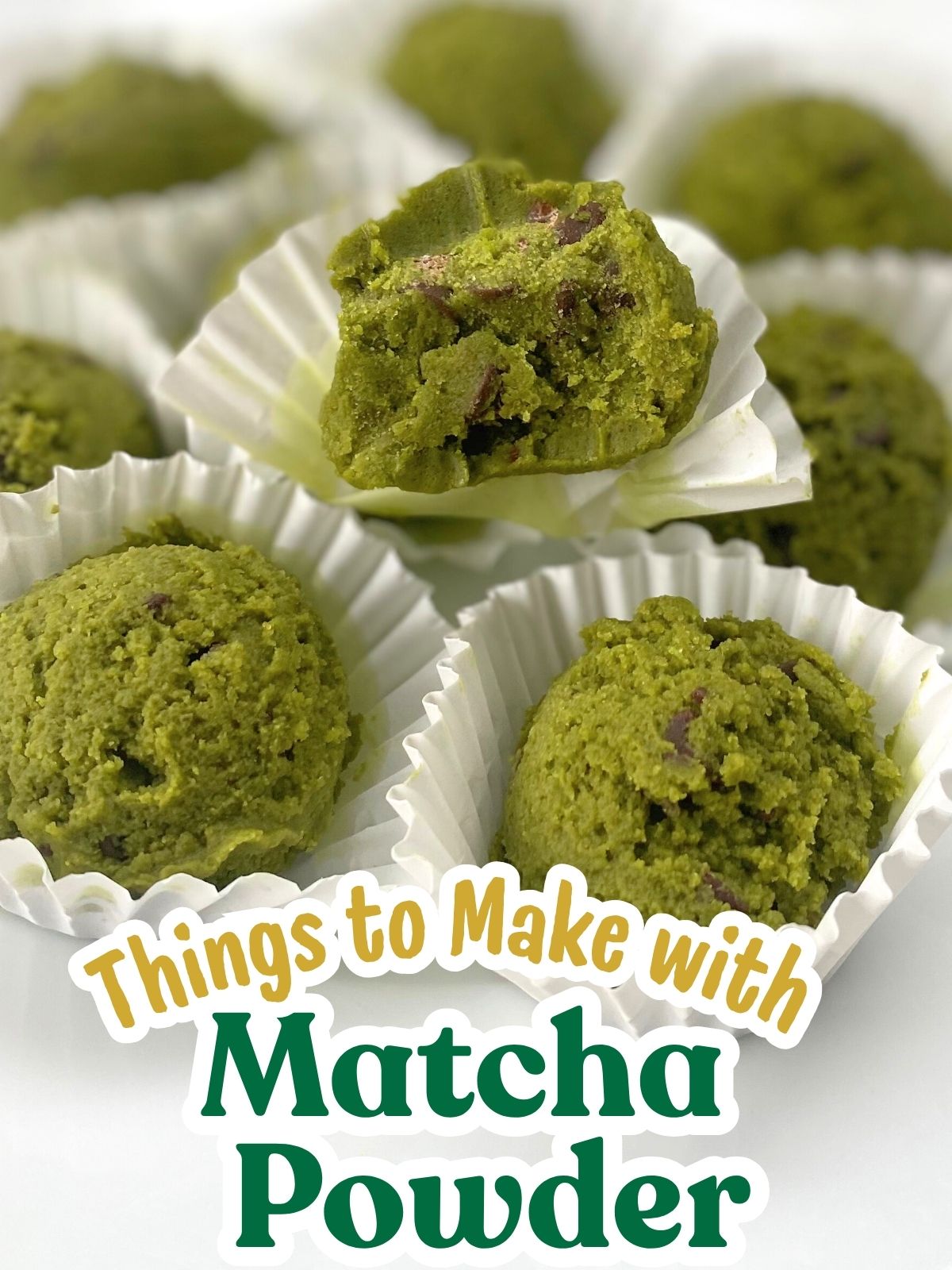 matcha edible cookie dough