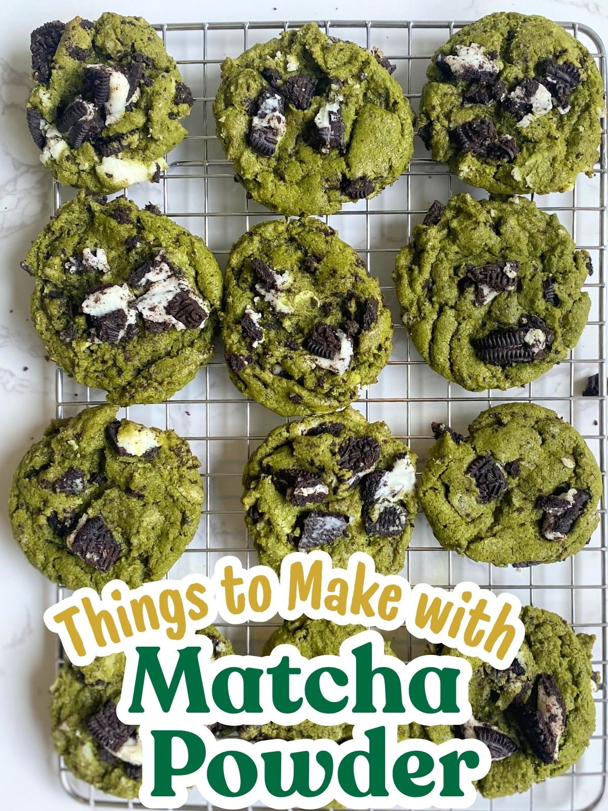 matcha oreo cookies