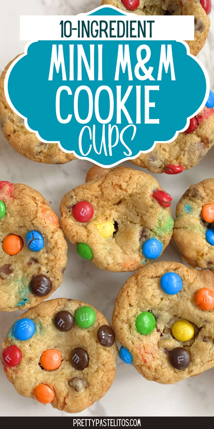 mini M&M cookie cups pin