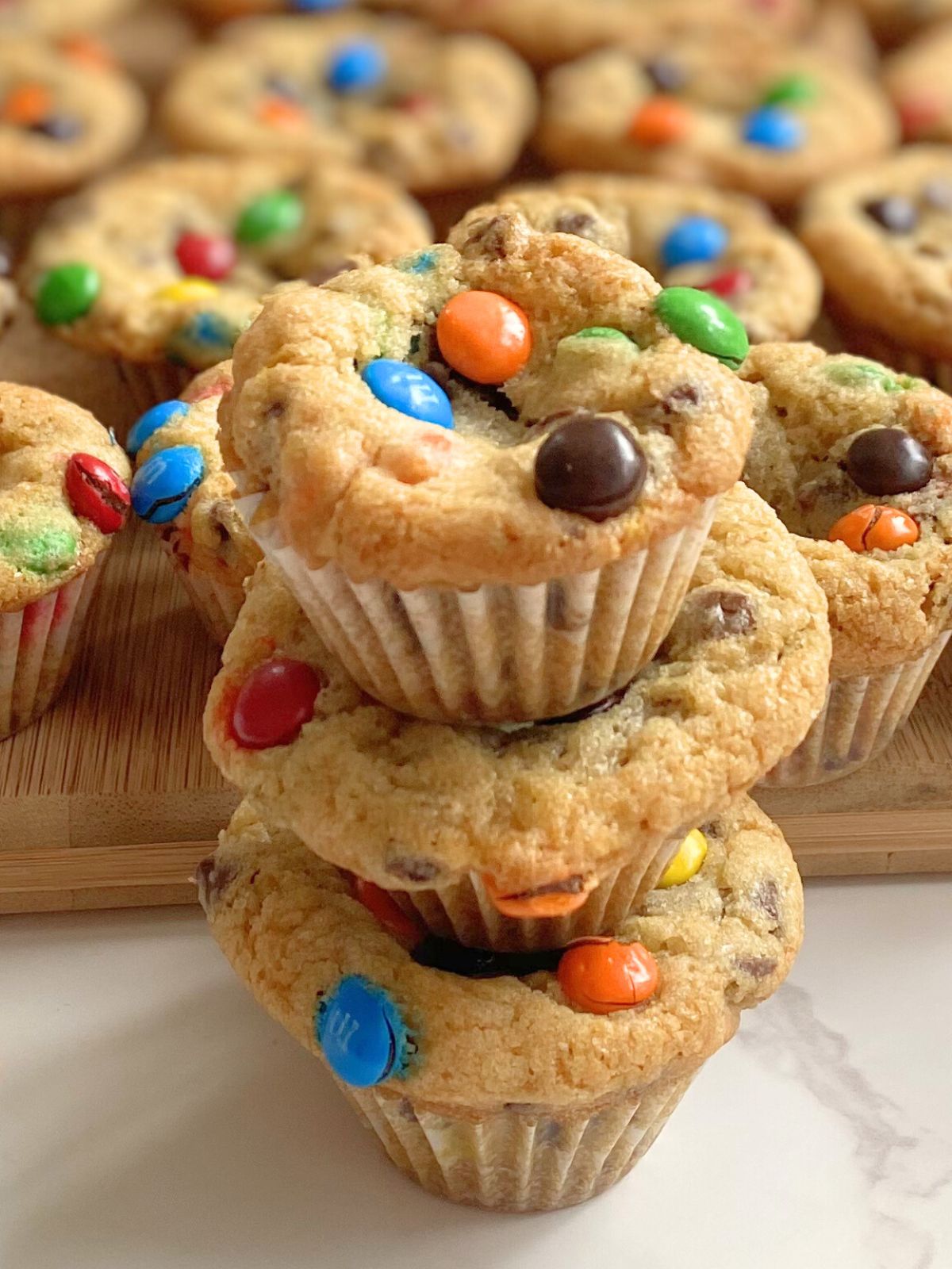 mini m&M cookie cups