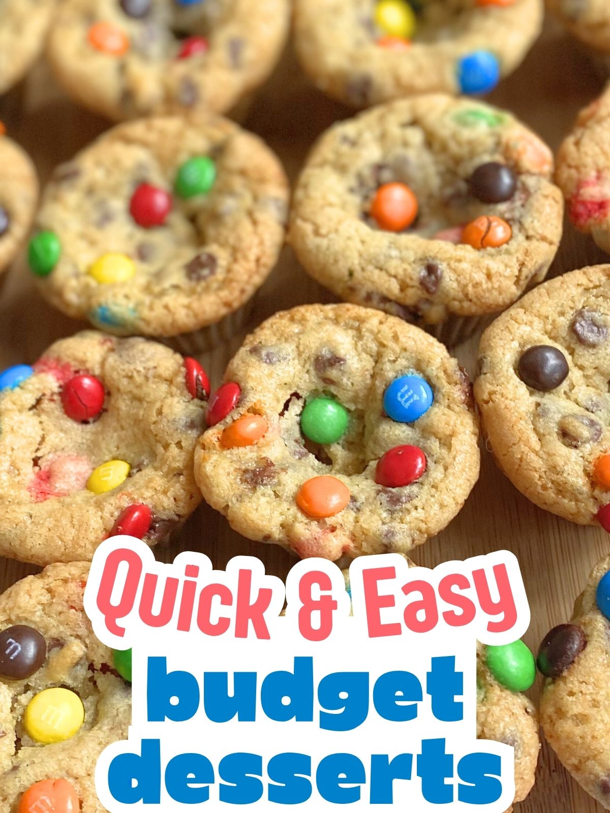 mini M&M cookie cups
