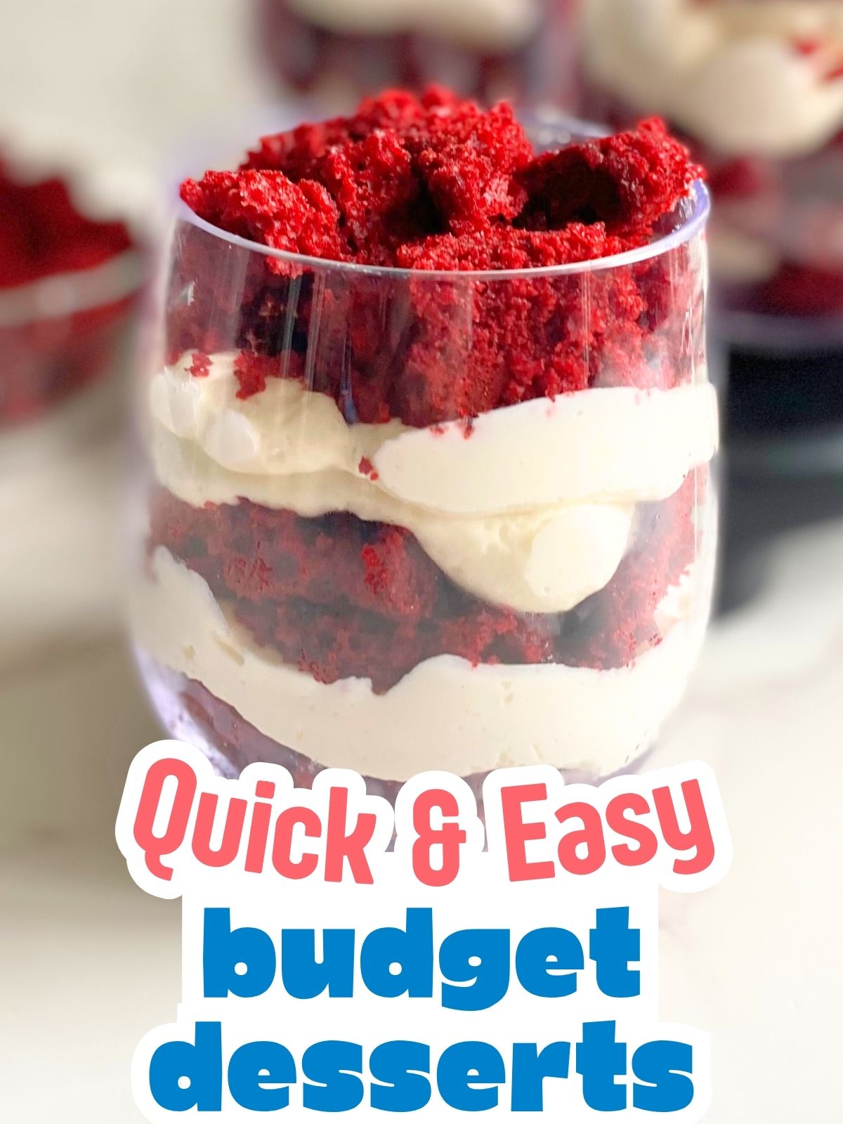 red velvet cheesecake parfaits