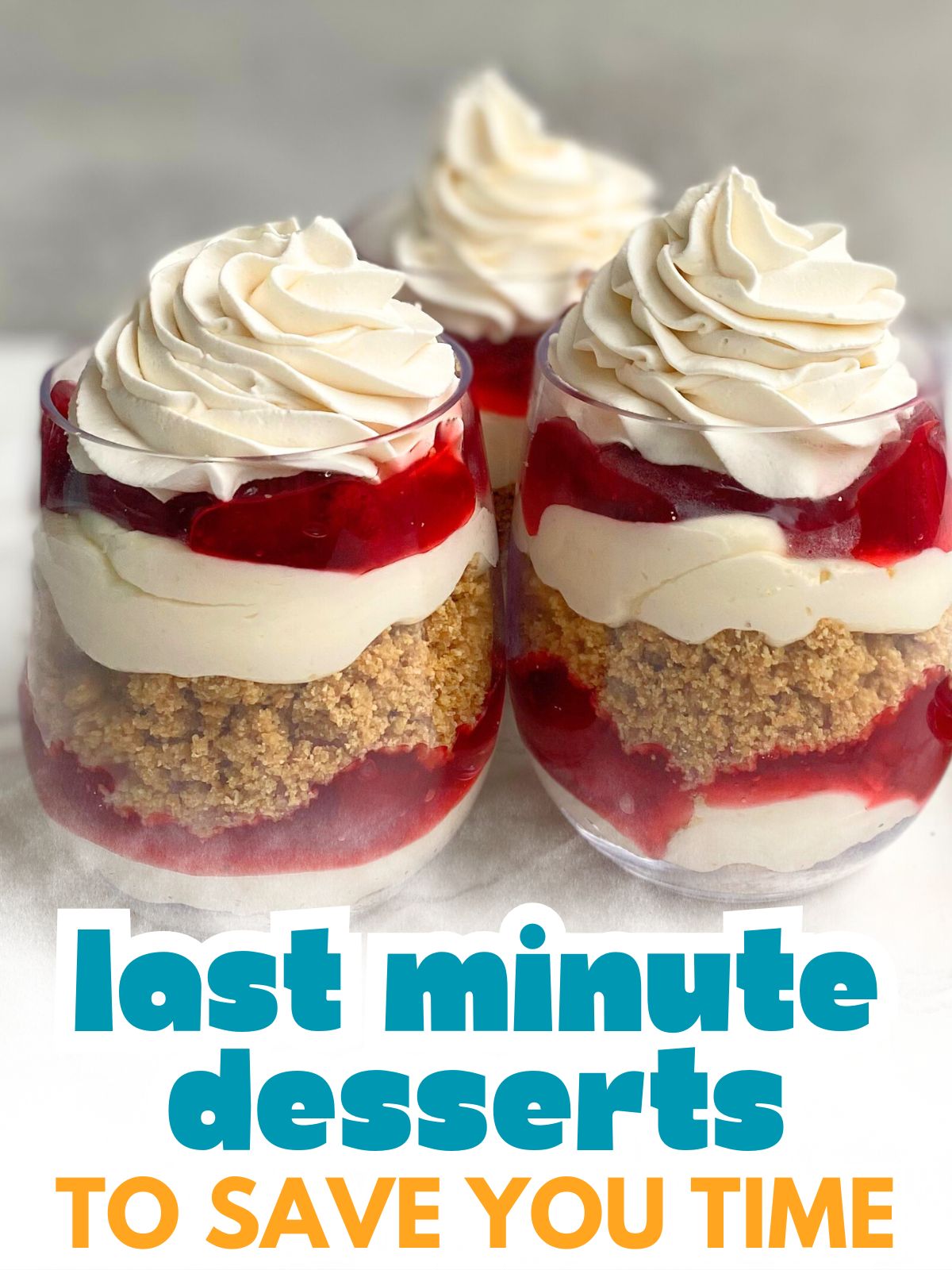 strawberry cheesecake parfaits