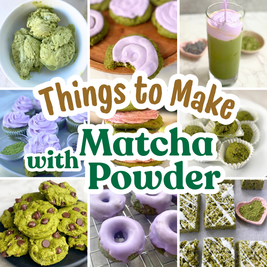 things to make with matcha collage