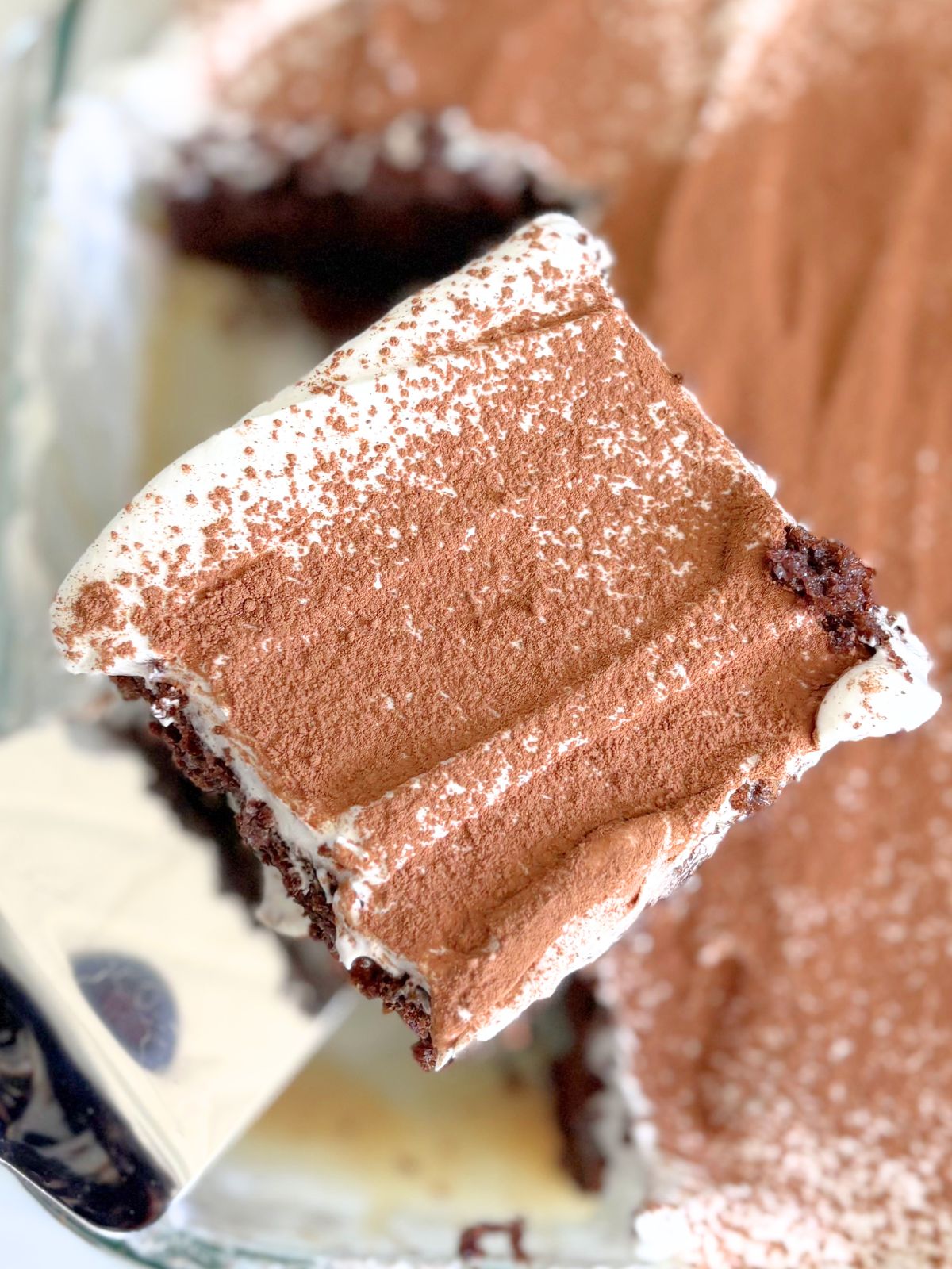 Mexican hot chocolate poke cake