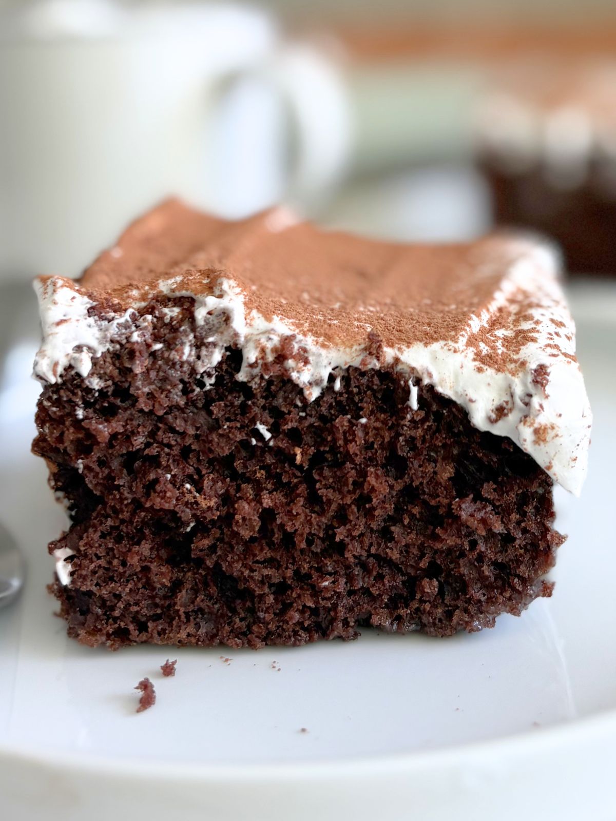 Mexican hot chocolate poke cake