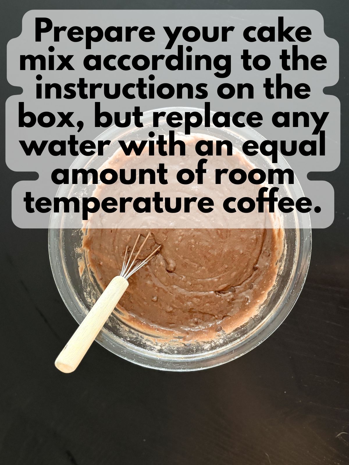 chocolate cake batter