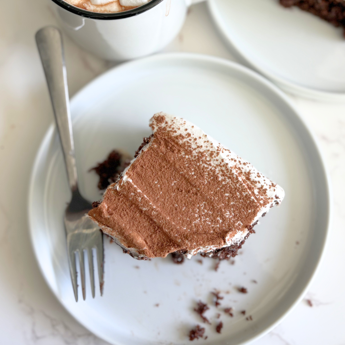 Mexican hot chocolate poke cake