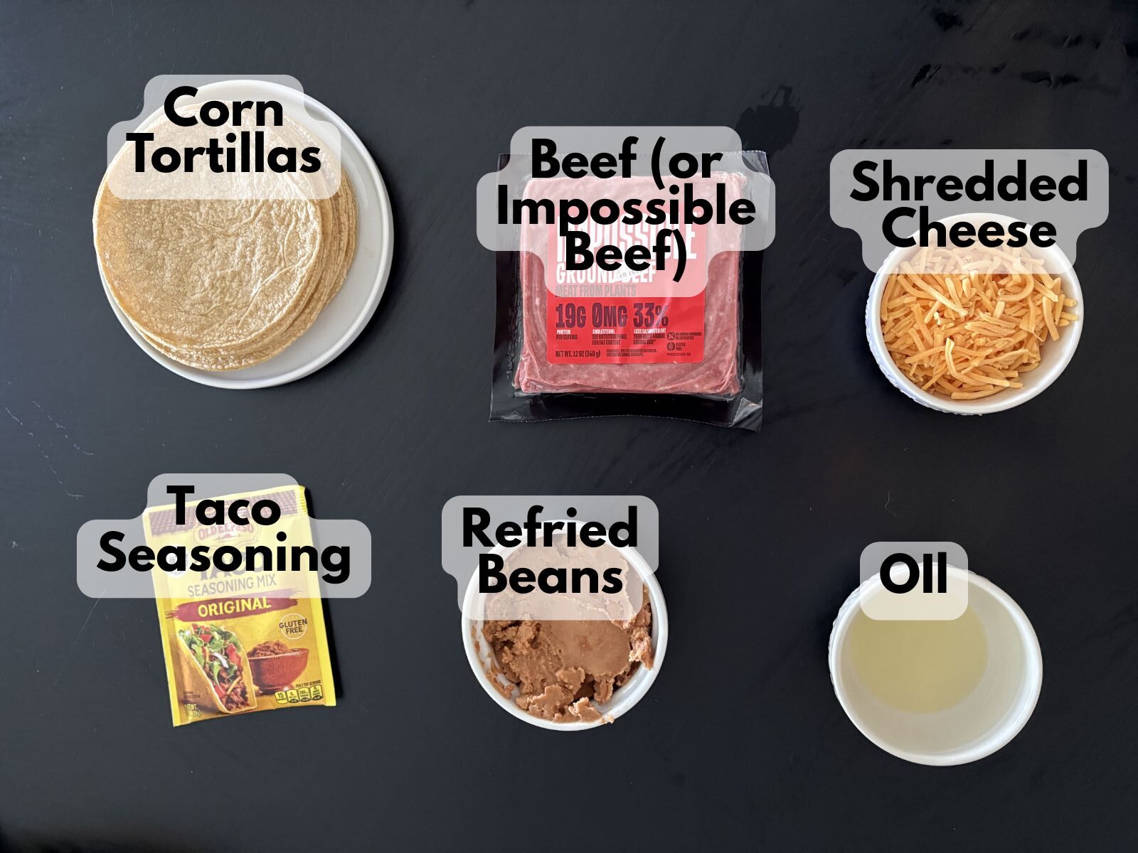 mini tostadas ingredients