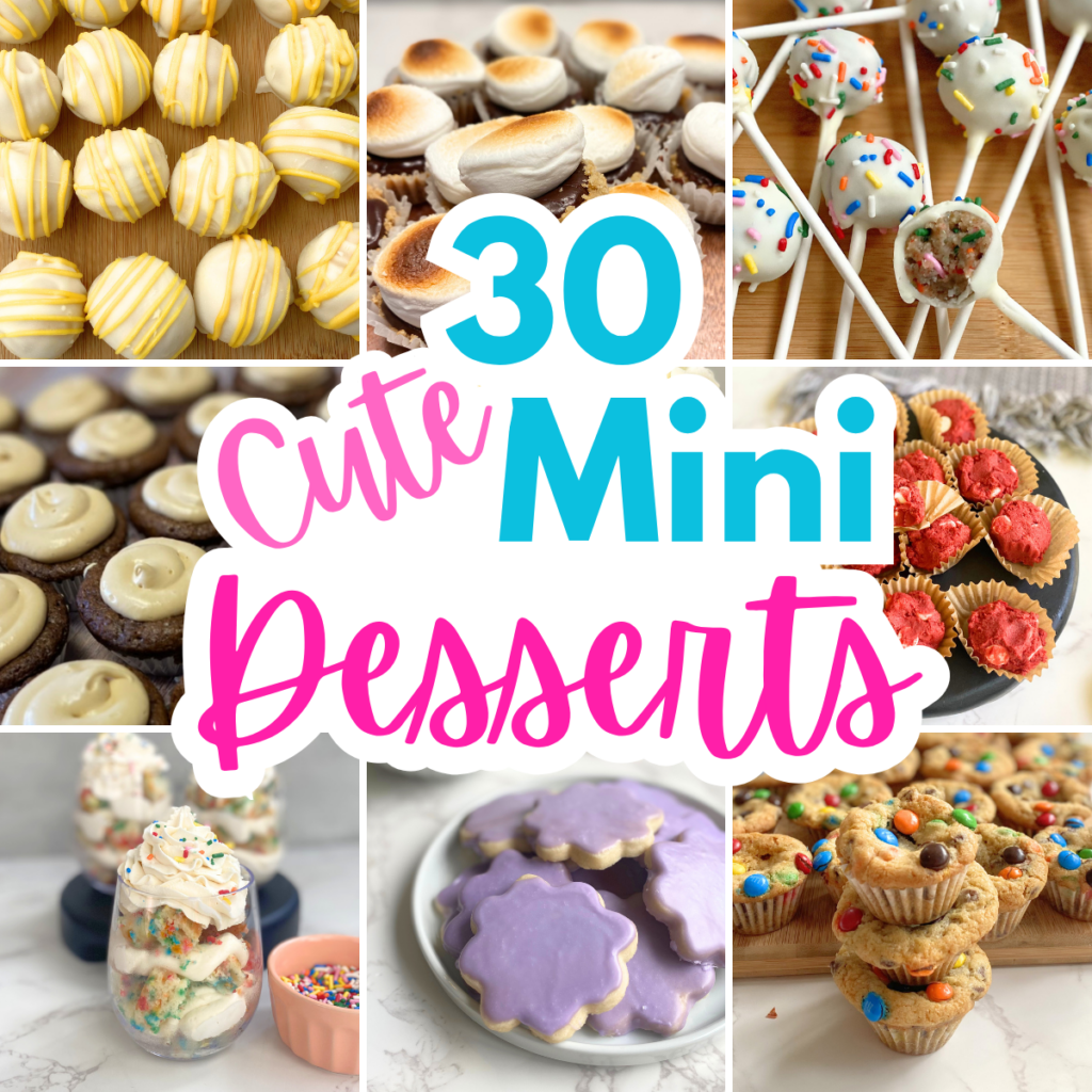 mini desserts collage