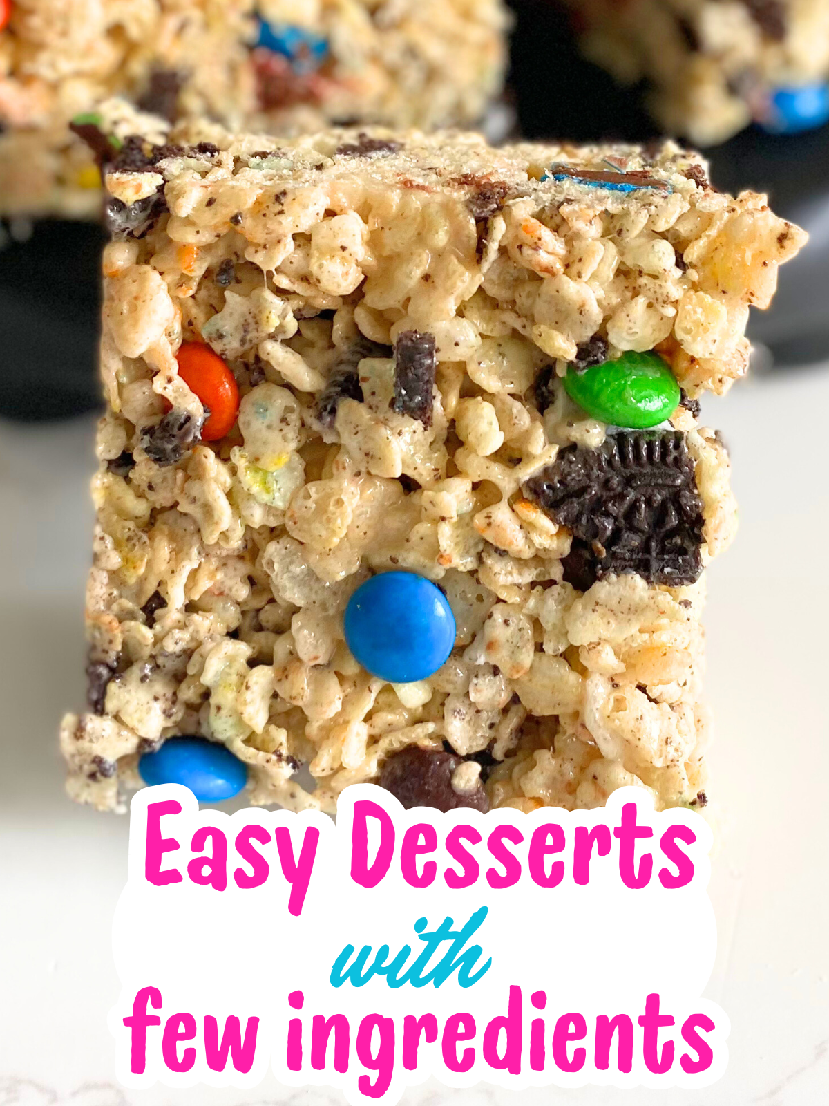oreo M&M rice krispie treats