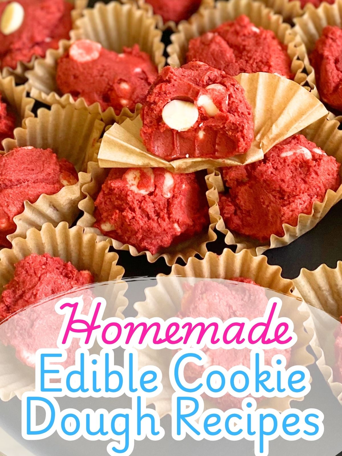 red velvet edible cookie dough