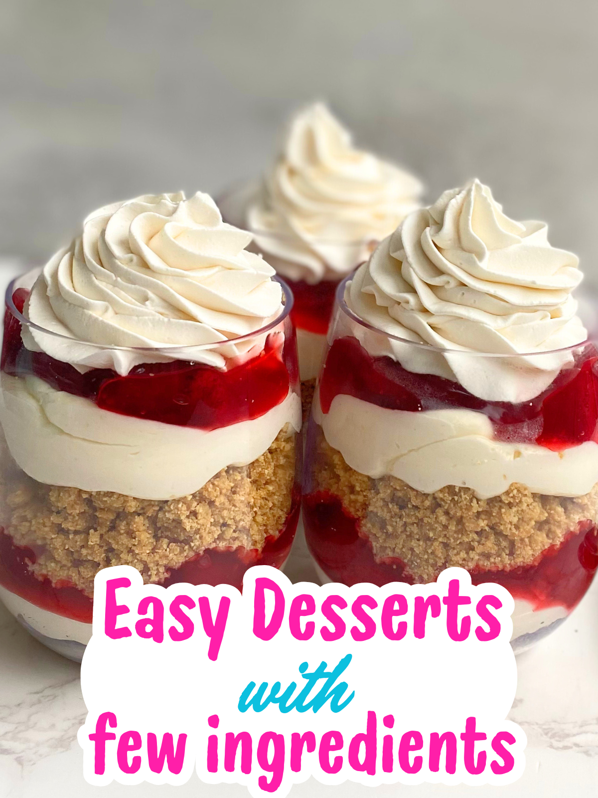 strawberry cheesecake parfaits