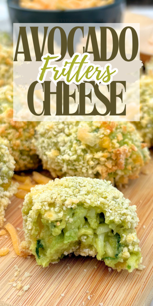 avocado and cheese fritters pin