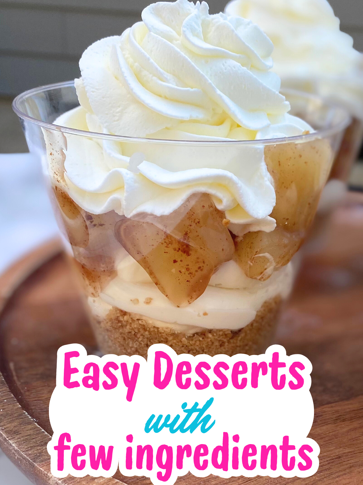 apple pie cheesecake cups