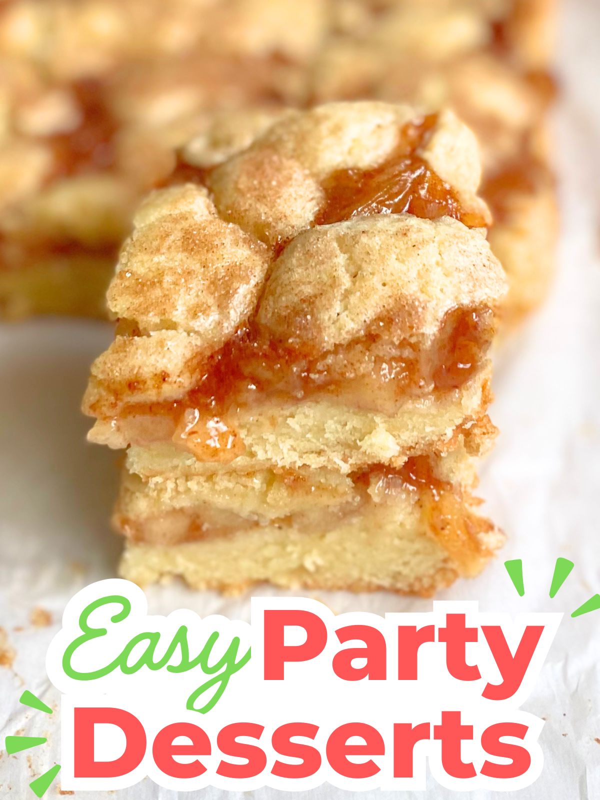 apple pie cookie bars