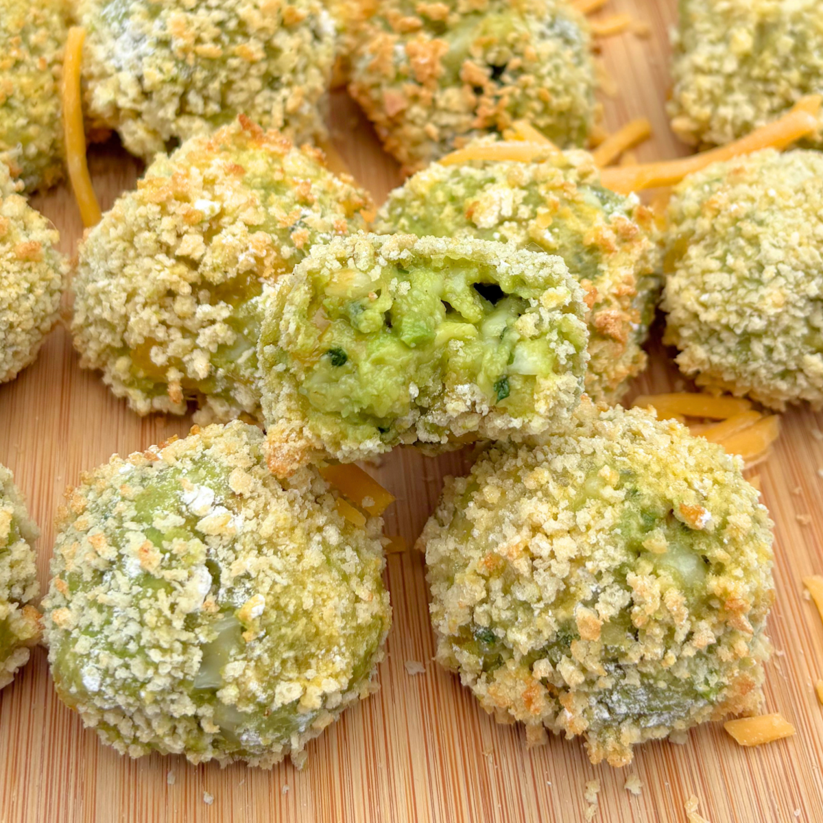 avocado and cheese fritters