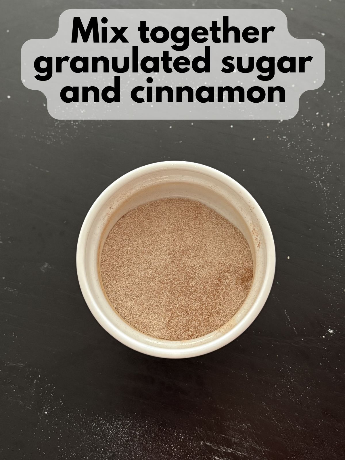 cinnamon sugar in a bowl