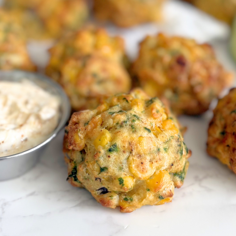 Air Fryer Elote Fritters