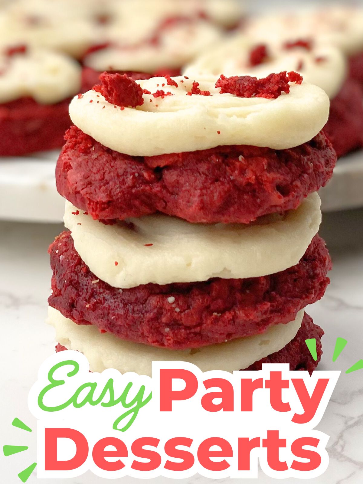 frosted red velvet cake mix cookies