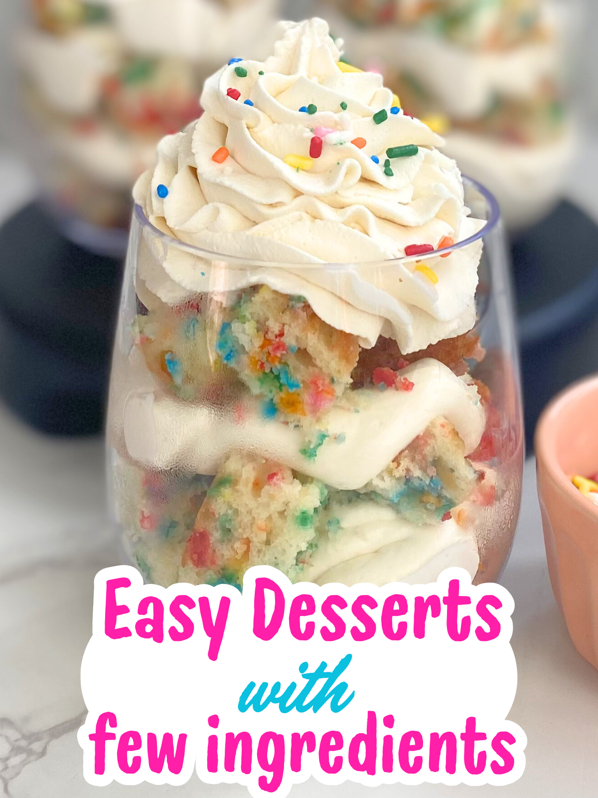 funfetti cheesecake parfaits