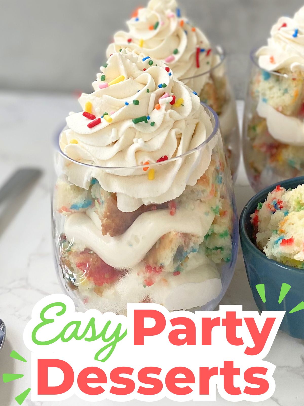 funfetti cheesecake parfaits