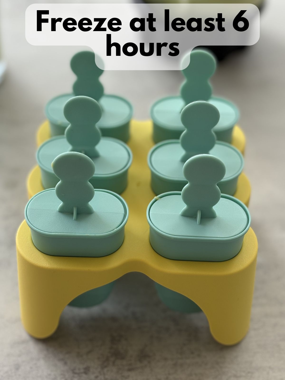 popsicles freezing in molds