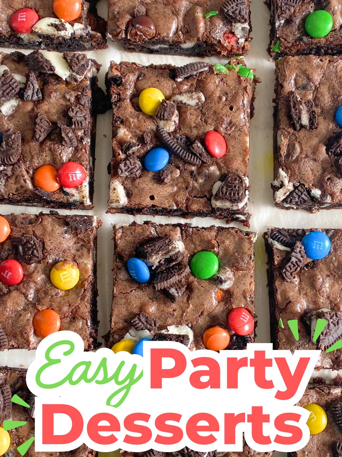oreo M&M brownies