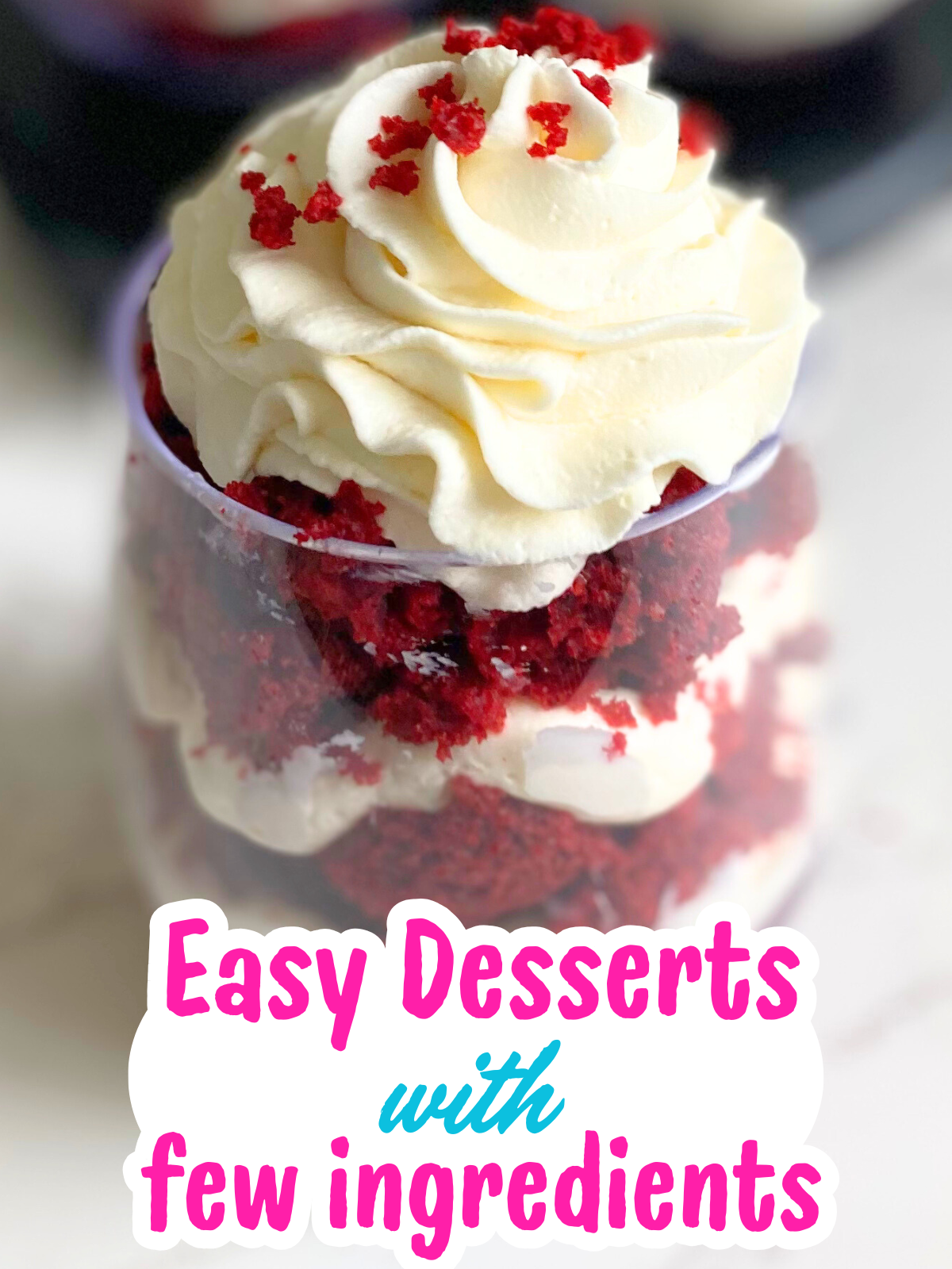 red velvet cheesecake parfaits