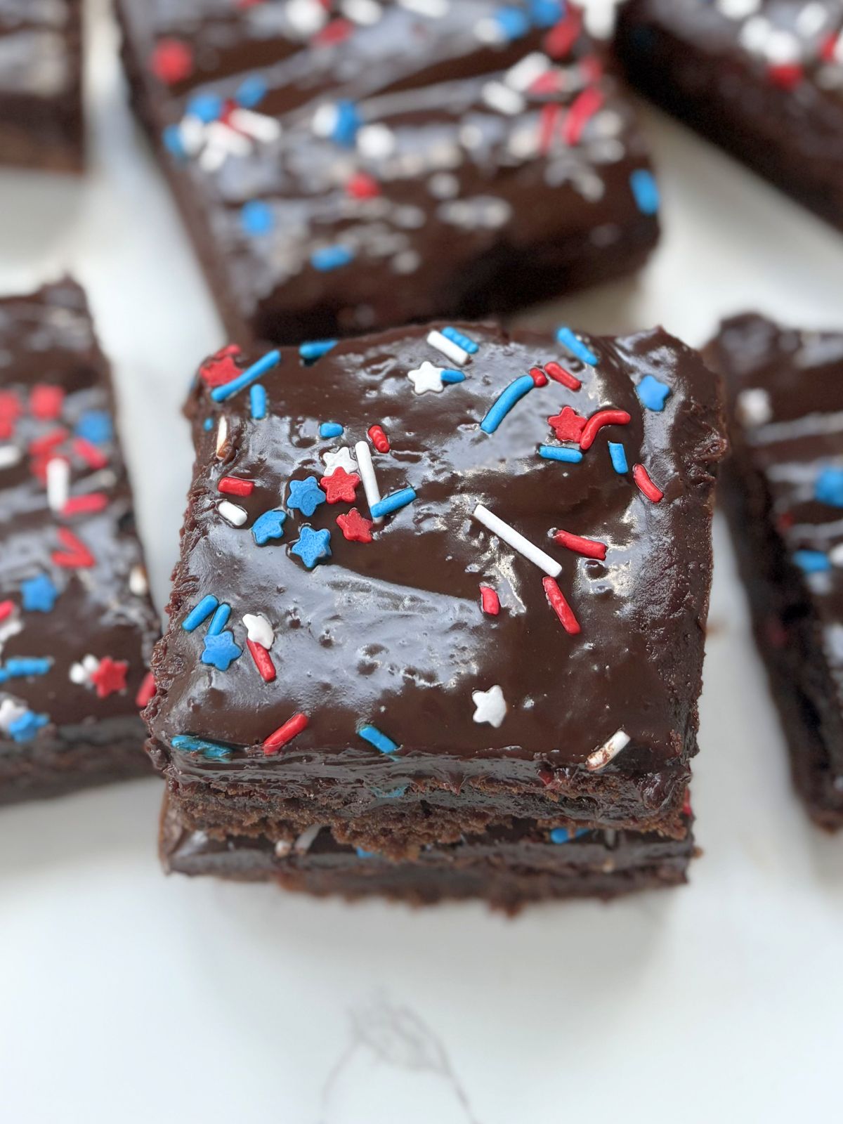 4th of July brownies