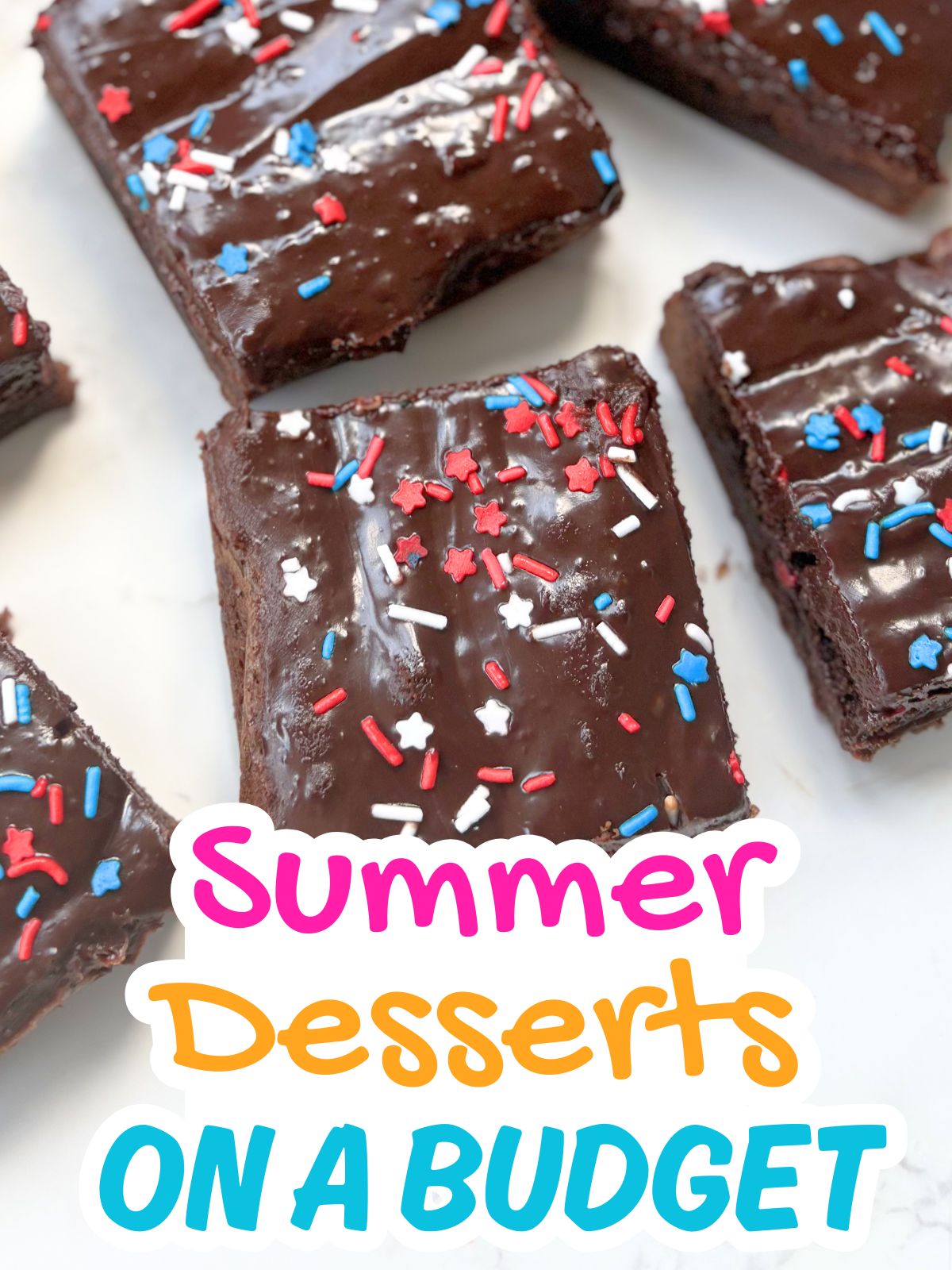 4th of July brownies