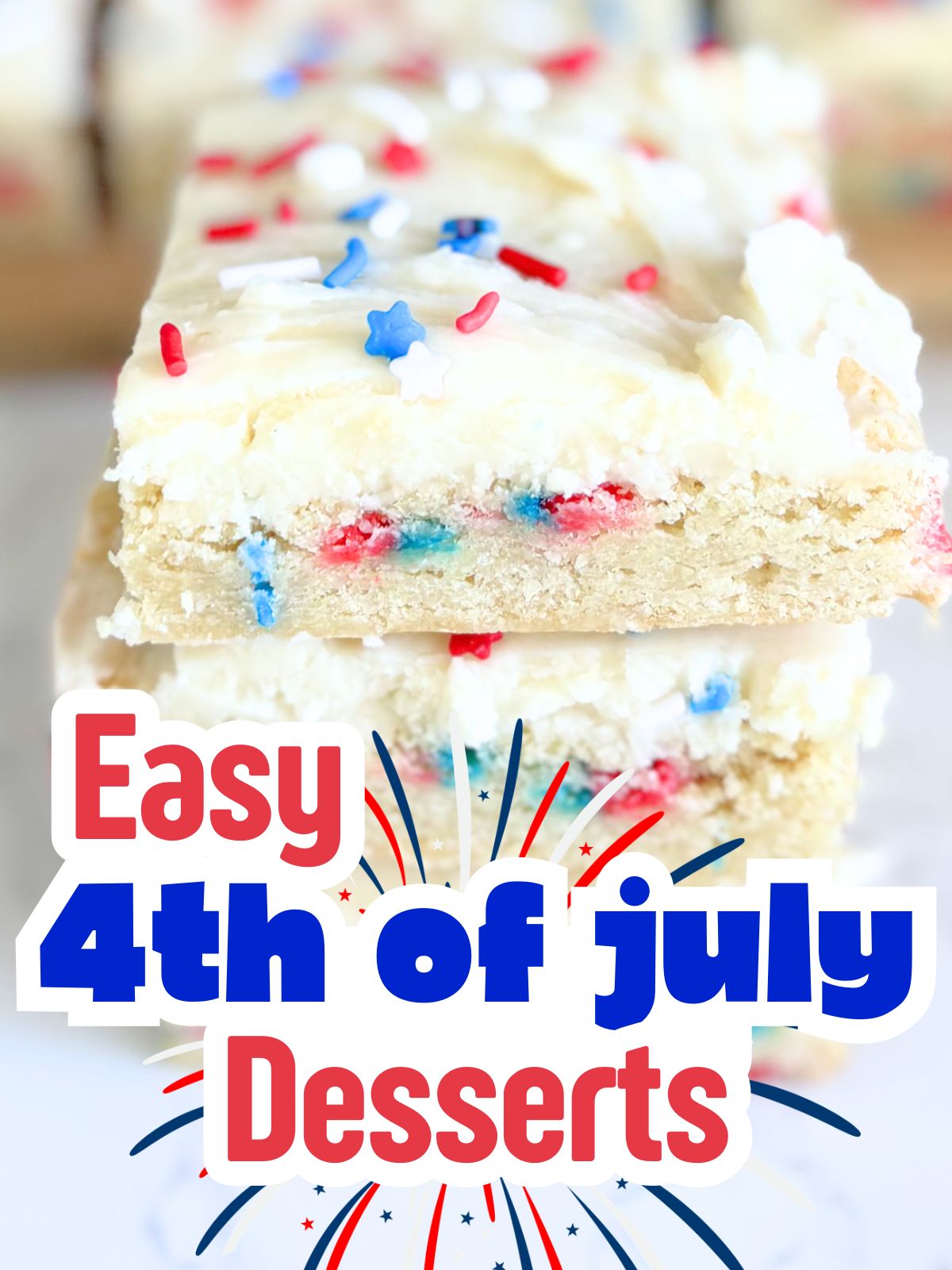4th of July cookie bars