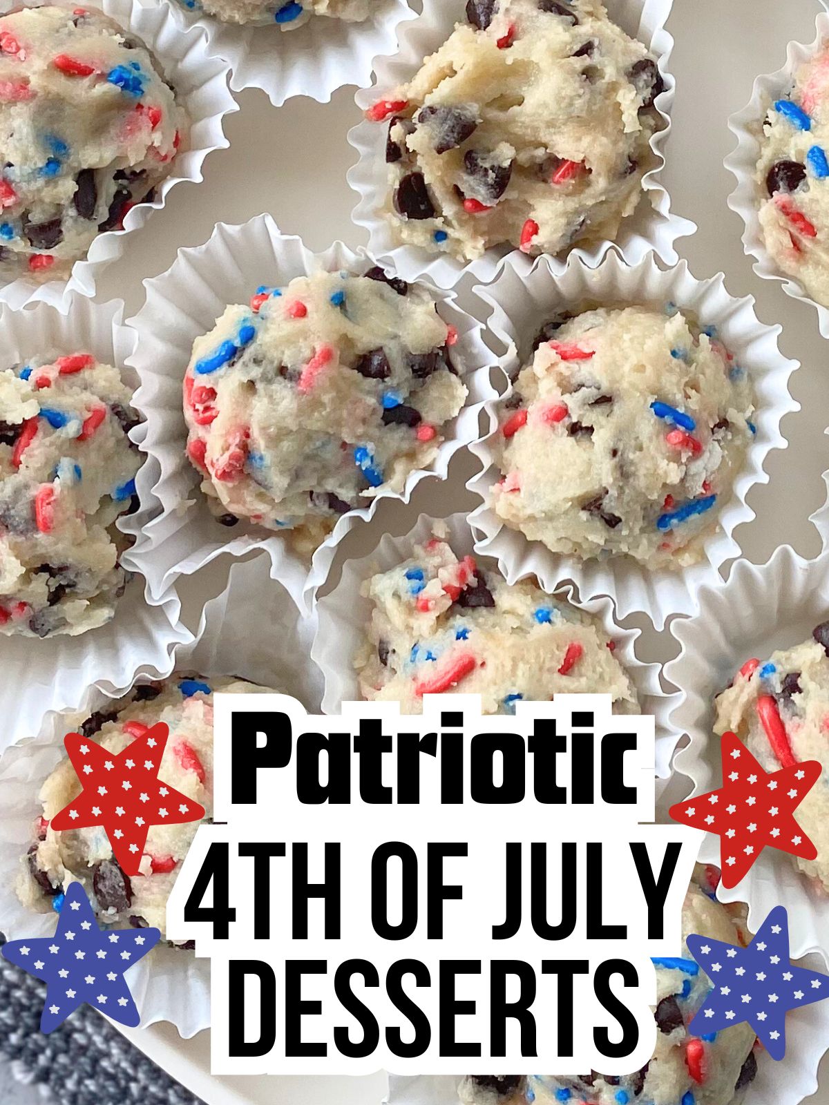 4th of July cookie dough