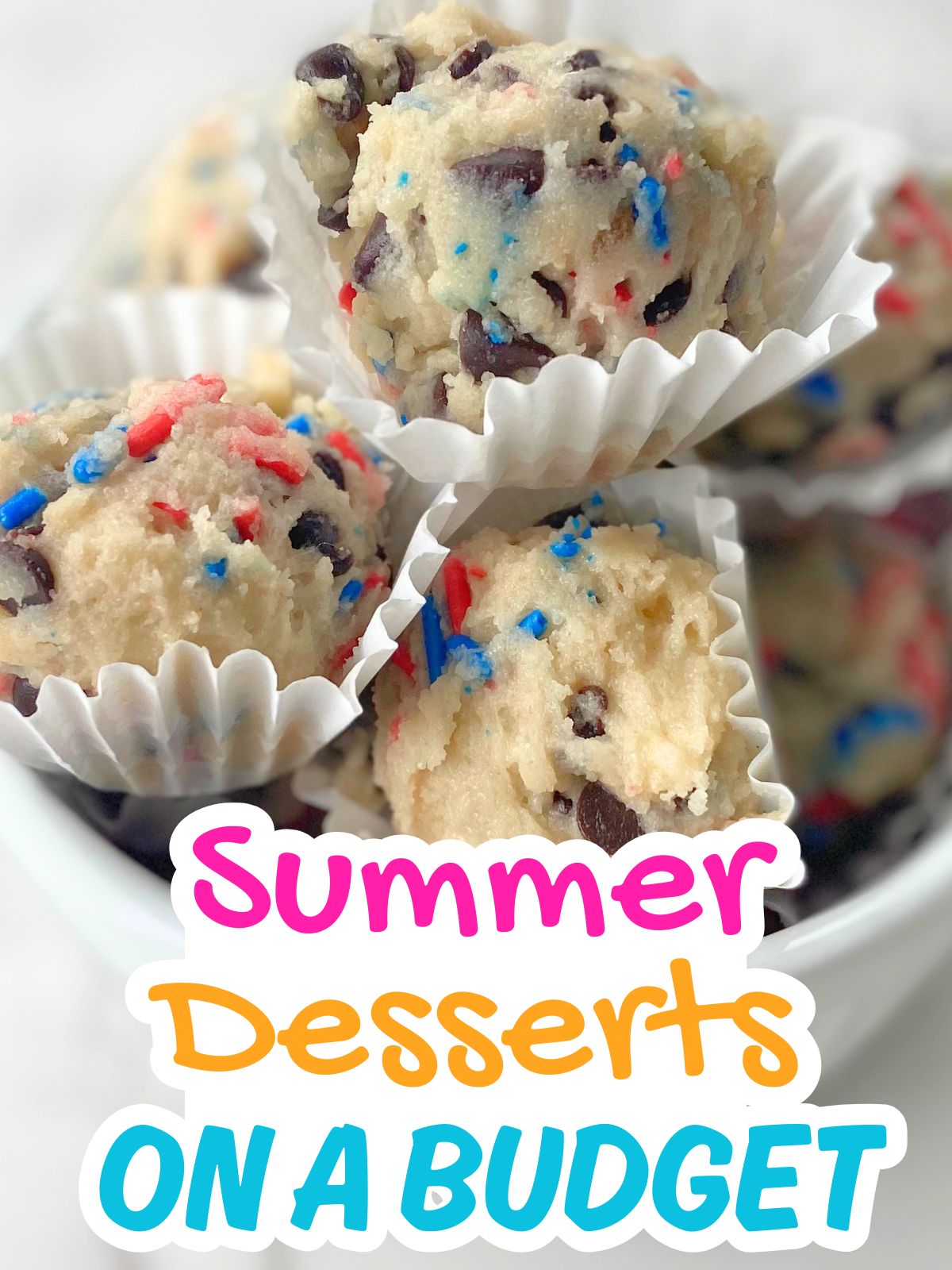 4th of July edible cookie dough