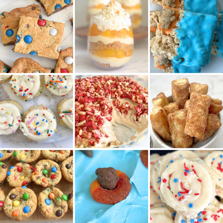 fun summer desserts collage