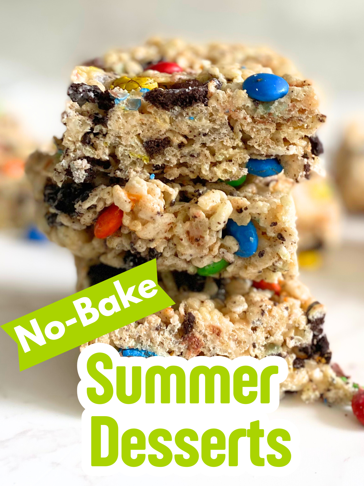 M&M oreo rice krispie treats